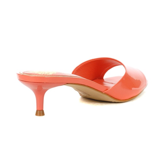 NWOT Vince Camuto Faiza Peach Pop Heeled Sandals - Picture 3 of 4